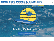 Tablet Screenshot of ironcitypools.com